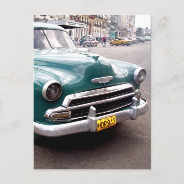 Carte Postale Auto vintage à Cuba (Devant)