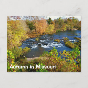 Carte Postale Automne à Joplin Missouri / Shoal Creek