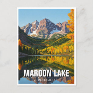 Carte Postale Automne à Maroon Lake Colorado Voyage