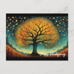 Carte Postale Automne Arbre Vacances Automne Thankgiving