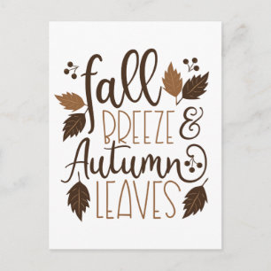 Carte Postale Automne Breeze Feuilles d'automne
