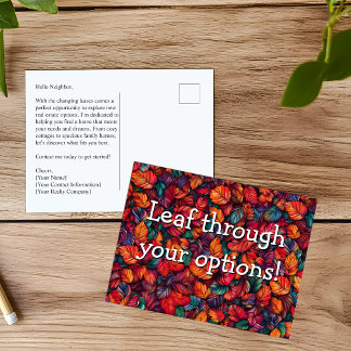 Carte Postale Automne Courtier immobilier courtier marketing