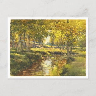 Carte Postale Automne dans la peinture des bords de prairie