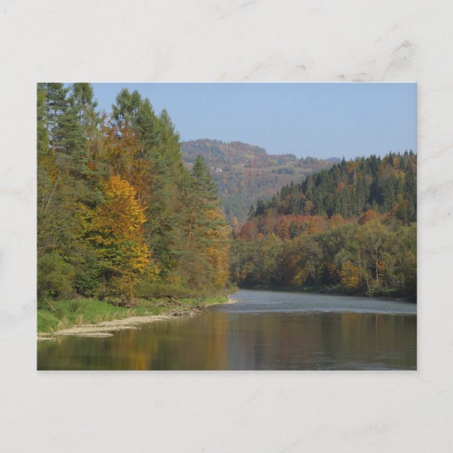 Carte Postale Automne dans la rivière Pieniny Dunajec (Devant)
