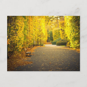 Carte Postale Automne dans le parc de Gdansk, Pologne