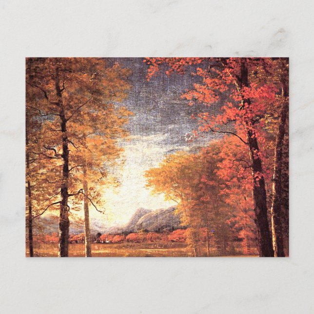 Carte Postale Automne en Amérique, comté d'Oneida, NY, (Devant)