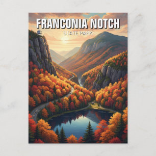Carte Postale Automne en Franconia Notch State Park Travel