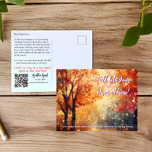Carte Postale Automne Fall Marketing Immobilier Nouveau Client