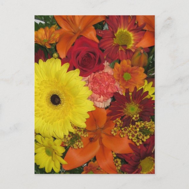 Carte Postale Automne Floral (Devant)