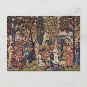 Carte Postale Automne par Maurice Prendergast, Art Vintage