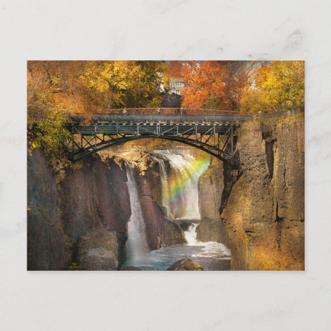 Carte Postale Automne - Patterson NJ - The Great Patterson Falls (Devant)
