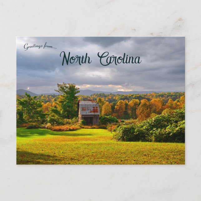 Carte Postale Automne Près De Mt Airy North Carolina (Devant)