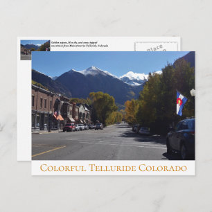 Carte Postale Automne sur Main dans Colorado Telluride Colorado
