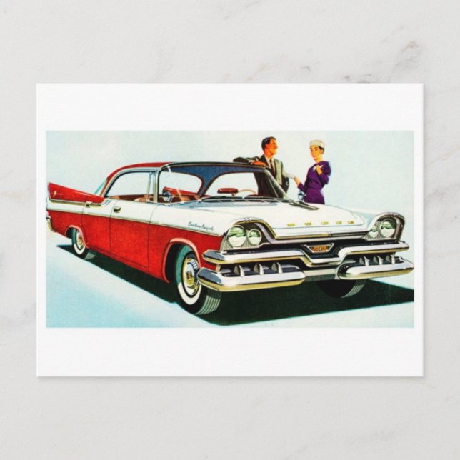 Carte postale automobile classique (Devant)