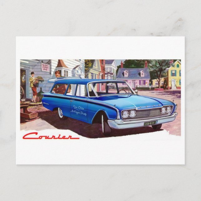 Carte postale automobile classique (Devant)