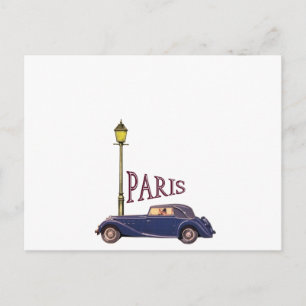 Carte Postale Automobile des années 1920 - Paris