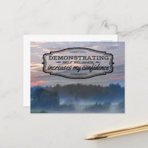 Carte Postale "Autonomie" Motivation Affirmation