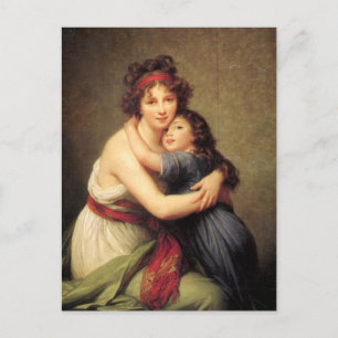 Carte Postale Autoportrait avec fille par Elisabeth Le Brun P