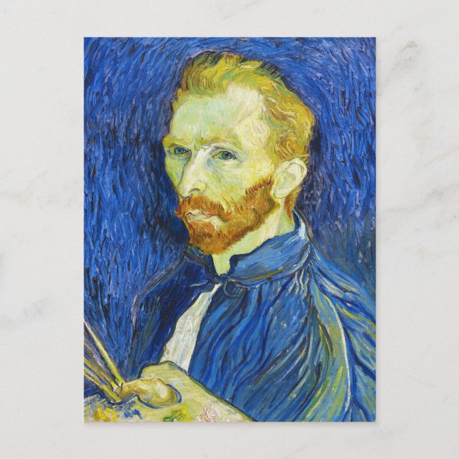 Carte Postale Autoportrait avec Pallette vincent van gogh (Devant)
