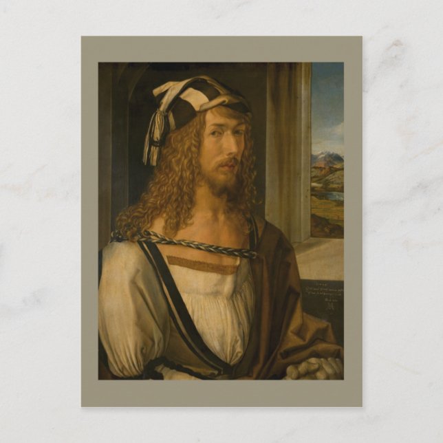 Carte Postale Autoportrait d'Albrecht Durer (Devant)