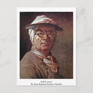 Carte Postale Autoportrait De Jean-Baptiste Simeon Chardin