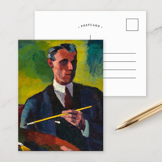 Carte Postale Autoportrait | Henry Lyman Saÿen (Créateur téléchargé)