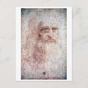 Carte Postale Autoportrait, Léonard de Vinci