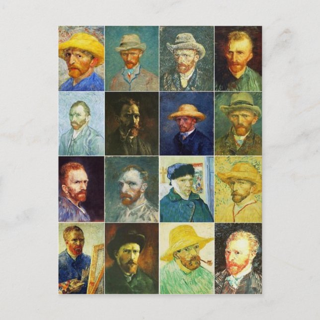 Carte Postale Autoportraits Vincent Van Gogh (Devant)