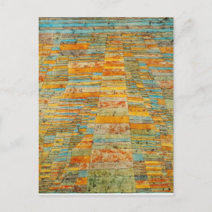 Carte Postale Autoroute et par Paul Klee
