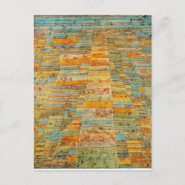 Carte Postale Autoroute et par Paul Klee (Devant)