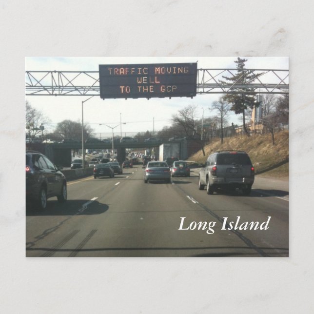 Carte Postale Autoroute Long Island (Devant)