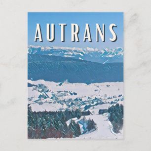 Carte Postale autrans Station de ski