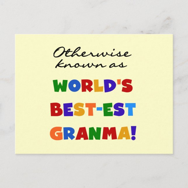 Carte Postale Autrement connu comme cadeaux de Meilleur-est (Devant)
