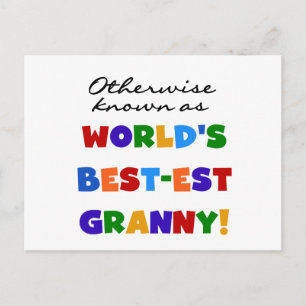 Carte Postale Autrement connu comme le meilleur cadeau de mamie