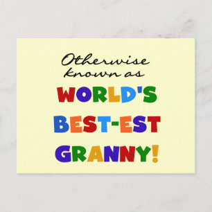 Carte Postale Autrement connu comme le meilleur cadeau de mamie