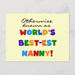 Carte Postale Autrement connu comme le meilleur cadeau de nounou
