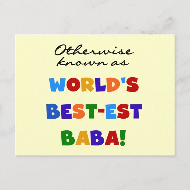 Carte Postale Autres sous le nom de meilleurs T-shirts et cadeau (Devant)
