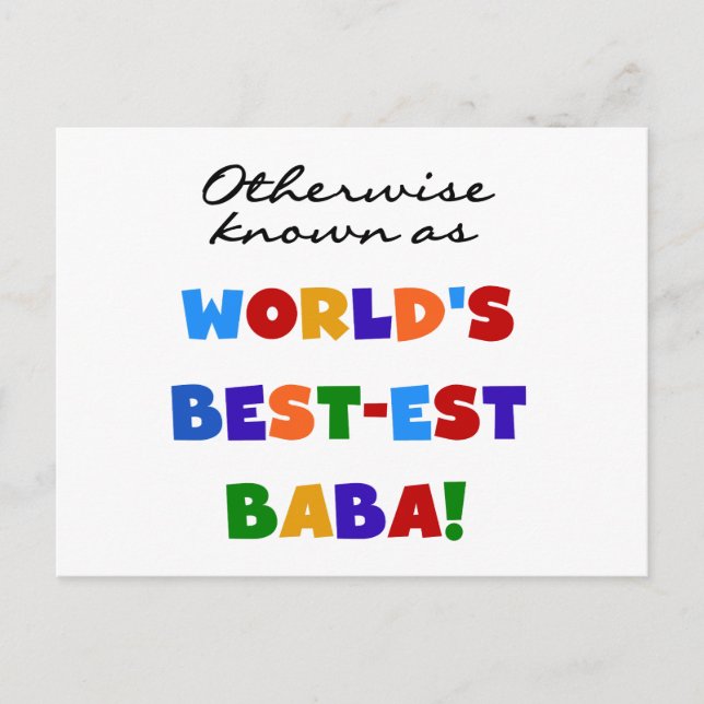 Carte Postale Autres sous le nom de meilleurs T-shirts et cadeau (Devant)