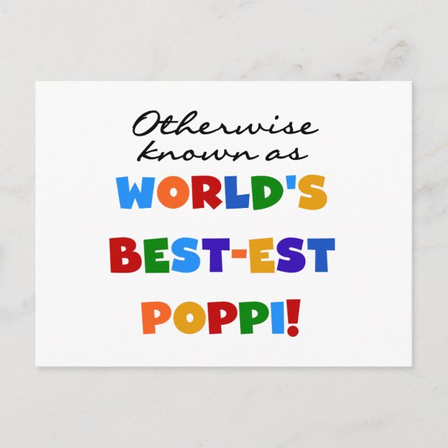 Carte Postale Autres T-shirts et cadeaux Poppi les plus connus (Devant)