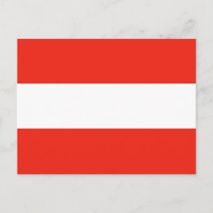 Carte Postale Autriche - Drapeau / Österreich - Flagge