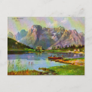 Carte Postale Autriche Tyrol Lake Misurina, 1920