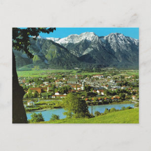 Carte Postale Autriche, Tyrol, Solbad Hall, River Inn