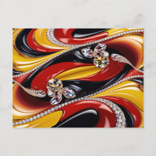 Carte postale aux couleurs belges design