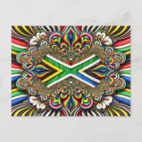 Carte postale aux couleurs sud-africaines