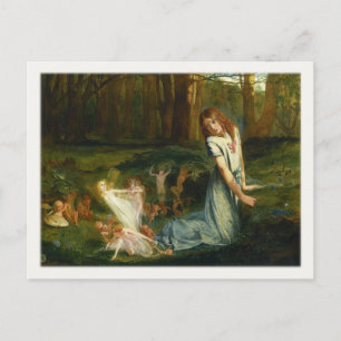 Carte Postale Aux Fées Peintes Dans Les Bois