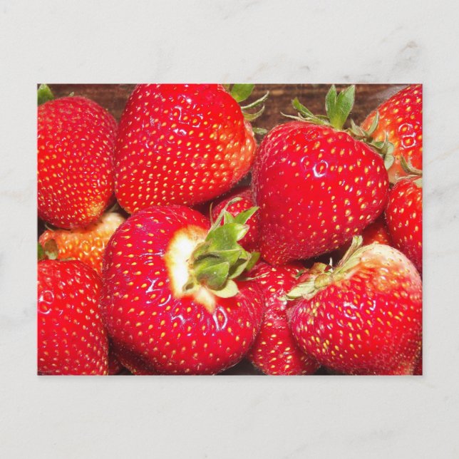 Carte postale aux fraises (Devant)
