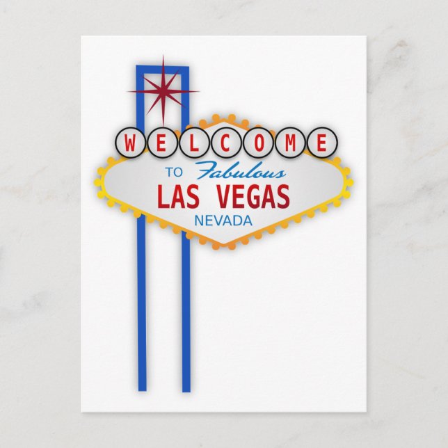 Carte postale aux signes Fabulous Las Vegas Nevada (Devant)