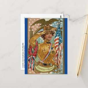 Carte Postale Auxiliaire féminin à SUVCW