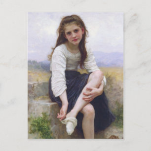 Carte Postale Avant le bain par William Bougereau