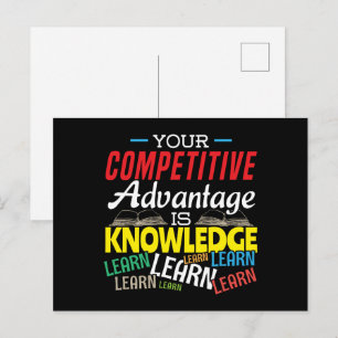 Carte Postale Avantage concurrentiel - Enseignant motivant